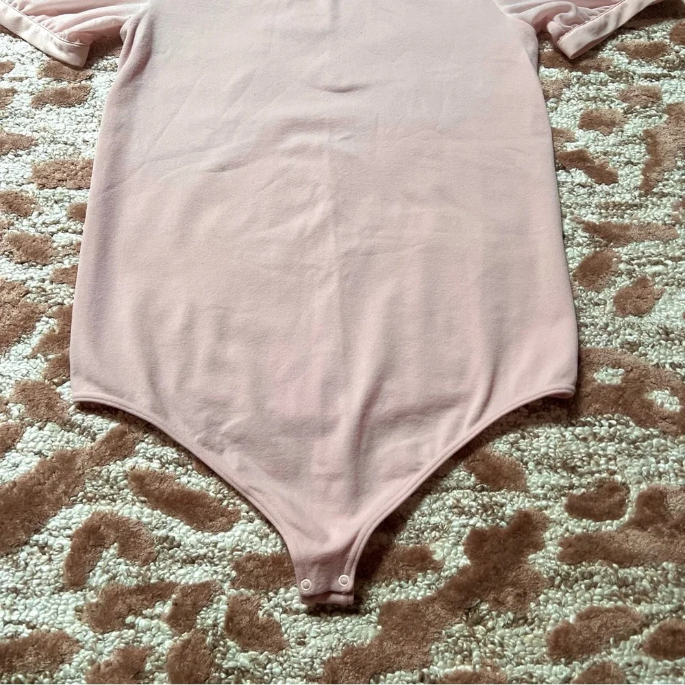 Wolford Light Pink Puff Sleeve Bodysuit – Size M - Picture 5 of 7